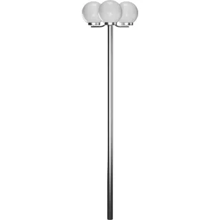 vidaXL Garten Kandelaber 3 flammig 220 cm - Mastleuchte - Mastleuchten - Lichtmast - Lichtmasten - Weiß