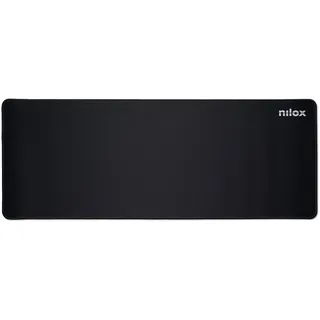 Nilox, XXL Mauspad mit rutschfester Unterseite und wasserdichter Beschichtung, große Oberfläche, 800 x 300 x 3 mm, ideal für Büro und Gaming, Schwarz