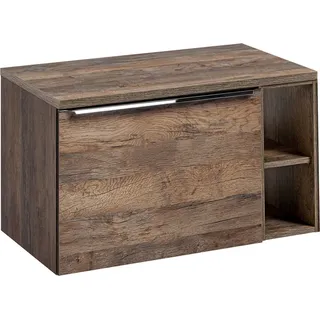 Waschtischunterschrank 80cm PUEBLA-56 in Vintage Oak, B/H/T ca. 80,4/48,5/46 cm
