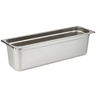 APS 81806 GN 2/4 Behälter, rostfreier Gastronormbehälter Edelstahl, Abmessungen 160 x 530 mm/Höhe 150 mm/Volumen 8,7 Liter