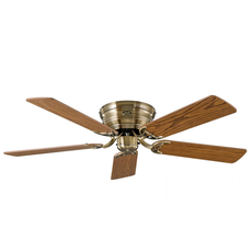 Bild von Classic Flat 132-III MA 132 cm Deckenventilator messing antik/eiche antik/buche