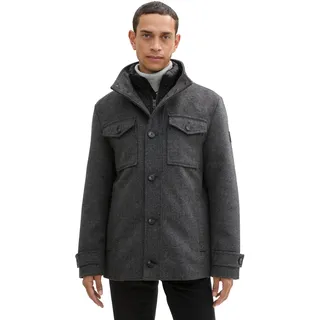 TOM TAILOR Herren 1042209 Wollmantel mit Brusttaschen