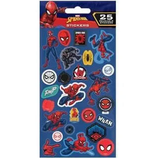 Spiderman (Spidey) wiederverwendbare Papieraufkleber, 25 Stück