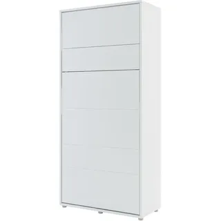 Mirjan24 Schrankbett Bed-Concept Bc-03 90x200 , Weiß , Kunststoff , Rechteckig , 90x200 cm , Schlafzimmer, Betten, Gästebetten, Klappbetten