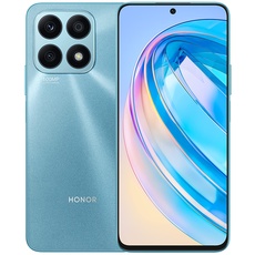 HONOR X8a 4G Smartphone 6 GB 128 GB, randloses Display 6,7/', Dreifach-Rückkamera mit 100 MP, MediaTek Helio G88, Akku mit 4500 mAh, SuperCharge, Android 12 NFC, Cyan Lake