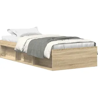vidaXL Bettgestell Sonoma-Eiche 120x200 cm - Braun