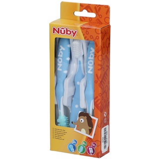 Nûby Nuby ID754 - Zahnputztrainer Set 3er, Farbe nicht frei wählbar