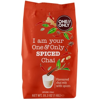 One&Only Chai Powder Spiced 1 kg - Getränkepulver mit leichter Schärfe, Gewürzen und schwarzem Tee, ein Hauch Indiens