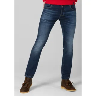 Slim-fit-Jeans TIMEZONE "Slim ScottTZ", Herren, Gr. 31, Länge 34, blau, 74% Baumwolle 17% Lyocell 6% Polyester 3% Elastan, normal, Jeans Slim-fit-Jeans