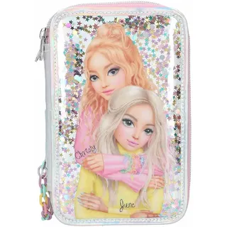 DEPESCHE Buntstift »3-Fach Federtasche TOPModel 7,5 x 13 x 20 cm bunt«, bunt