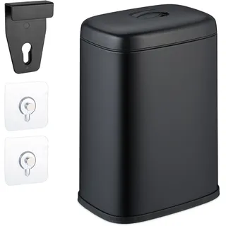Relaxdays Hängender Mülleimer 5 l Schwarz