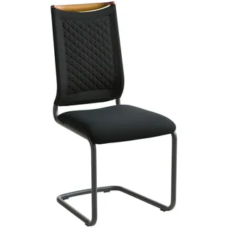 Venjakob Schwingstuhl , Anthrazit, Grau, Eichefarben , Holz, Textil , Eiche , Raute , Rundrohr, C-Form , 47x99x59 cm , Goldenes M, Made in Germany, Dgm, DGM-Emissionslabel , Lederauswahl, Stoffauswahl, Typenauswahl, Gestellauswahl , Esszimmer, Stühle, Schwingstühle