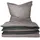 Doubleface Unifarben Grau/Schwarz 135 x 200 cm + 80 x 80 cm