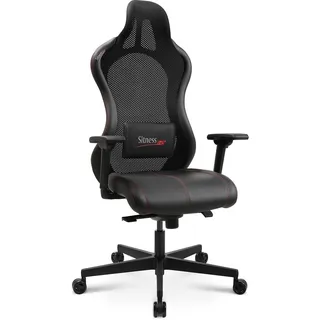 Topstar Bürostuhl Gamingstuhl Sitness RS Sport Plus Continental Kunstleder rot/schwarz Schwarze Naht mit Lordosenkissen