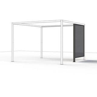 XXXL PAVILLON-SEITENTEIL Anthrazit - 150x210x0.5 cm