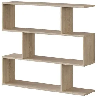 Calicosy Regal mit 3 Ebenen L110 cm - Athena , Eiche Artisan , Holzwerkstoff , 110x97x24 cm , Wohnzimmer, Regale, Wandregale