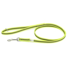 IDC Color & Gray gumierte Leine, 14 mm x 1,2 m mit Schlaufe und O-Ring, Neon-Grau