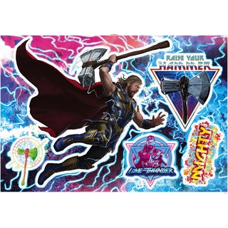 KOMAR Wandtattoo - Mighty Thor - Größe 100 x 70 cm