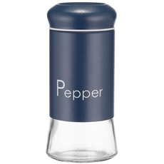 Galicja Gewürzdosen GRENO – Gewürz Organizer – Pfefferstreuer – Gewürzstreuer – Spice Jars – Salzstreuer klein – 150ml Gewürzgläser fur PEPPER Marineblau