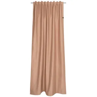 Schöner Wohnen Fertigvorhang , Braun , Textil , Uni , 130x250 cm , für Stange und Schiene geeignet , Heimtextilien, Vorhänge, Fertigvorhänge