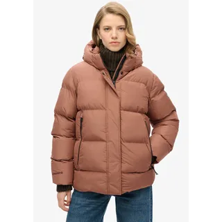 Superdry Steppjacke »HOODED 5 BAFFLE SPORTS PUFFER«, mit Kapuze, braun