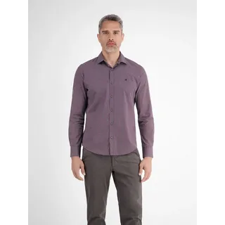 Lerros Herrenhemd mit Haifischkragen, dezent gemustert - Scandinavian Red - XXXL