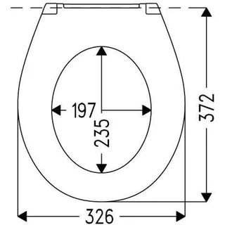 Haro Plus 23 Kinder WC-Sitz mit Fastfix Metallscharnier weiss - Weiß