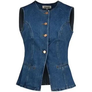 Salsa Jeans 21010388 Straight Fit Weste - Medium Wash - M