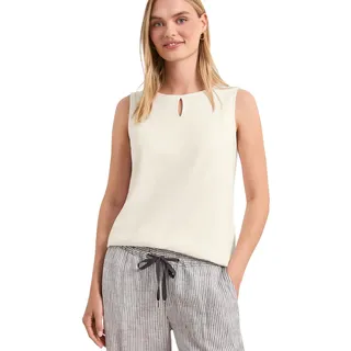 Street One Damen Top mit Rundhals und Cut-Out-Detail