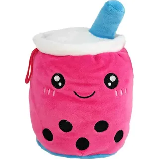 Pinker Bubble Tea als Wendeplüsch - ca. 15 cm