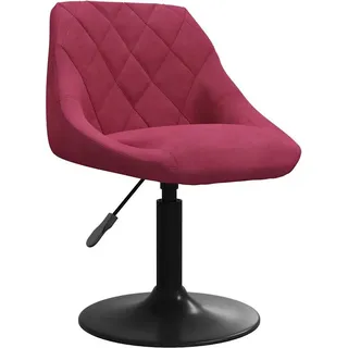 vidaXL Barhocker Weinrot Samt - Rot