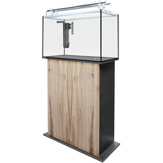 sera AquaTank 160 L mit Acryl Holder und 100 cm Unterschrank Cherry, Aquarium ein Komplettset mit LED Beleuchtung, Innenfilter und Heizer