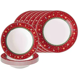 Villeroy & Boch Toy's Delight Tafelservice 12-tlg. rot