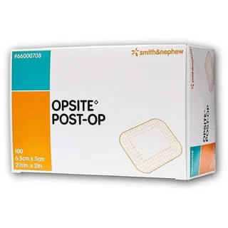 Smith & Nephew SJ66000708 Opsite Post-Op Verband mit Pad, 6,5 cm x 5 cm, 100 Stück