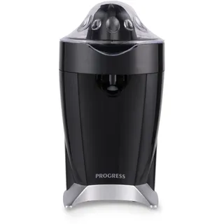 Progress Zitruspresse Elektrisch & Orangenpresse 60W, Saftpresse Elektrisch mit 2 Presskegel, Zitruspresse mit Anti-Tropf-Auslauf, Elektrische Saftpresse für Direktes Servieren, Saftkegel Groß & Klein