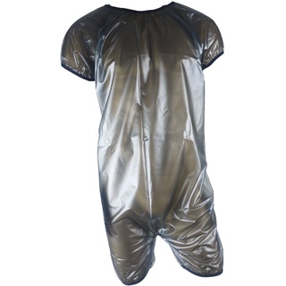 Haian Unisex-Baby-Strampler für Erwachsene, transparent, superweich, PVC, Größe L, Schwarz (transparent)