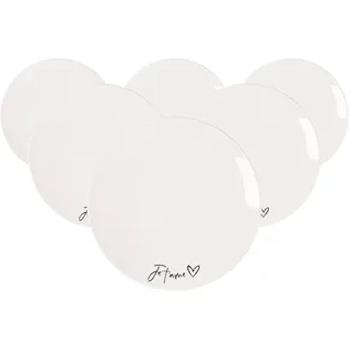 Villeroy & Boch Frühstücksteller Je t'aime 21,2 cm weiß 6er Set