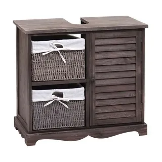MCW Waschbeckenunterschrank 65 x 60 cm Grau/Braun