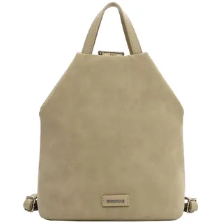 Rucksack EMILY & NOAH "Rucksack E&N Jeanna", Damen, Gr. B/H/T: 30cm x 33cm x 17cm, grün (khaki 910), Polyurethane, Rucksäcke Rucksack