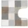 WC-Vorleger Caro Beige 55 x 55 cm