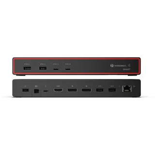 Lenovo ThinkPad Thunderbolt 4 Smart Dock Gen2 7500, Kabelgebunden Schwarz