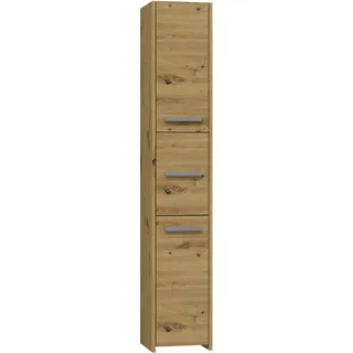 Topeshop S33 ARTISAN, Eiche, Frei stehend, 6 Regale, 2 Tür(en), Partikelbord, Matt - Braun