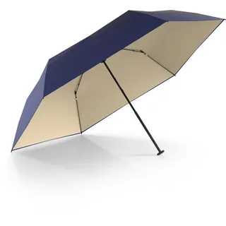 Doppler Doppler, zero extrem leichter Mini Damen Taschenschirm UV-Schutz Ultra Sun ultra blue/ivory, 50/6 Polyester/Superthin F/S, Blau