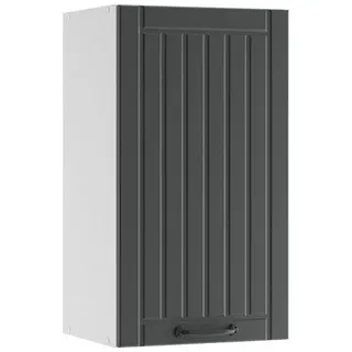 Vicco Badschrank Fame-Line, 40 x 72 cm, - Dunkelgrau, Weiß