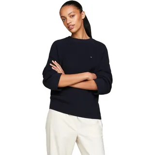 Tommy Hilfiger Damen Pullover Strickpullover, Blau (Desert Sky), XXL