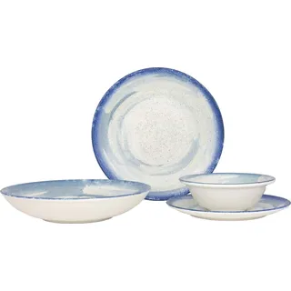 Bonna Geschirrset - Harena - 24 teilig - 6 Personen - Porzellan - Bunt