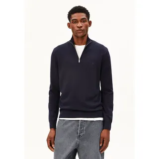 FAABES STRICKPULLOVER |  100% Bio-Baumwolle - blau (M)