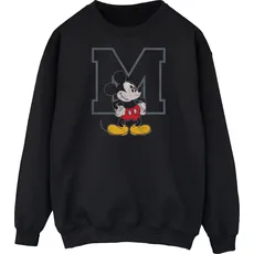 Disney, Herren, Pullover, Classic M Sweatshirt, Schwarz, (3XL)