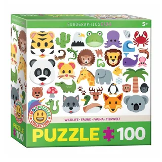 Eurographics Puzzle 6100-5395 - Wildtiere 100 Teile