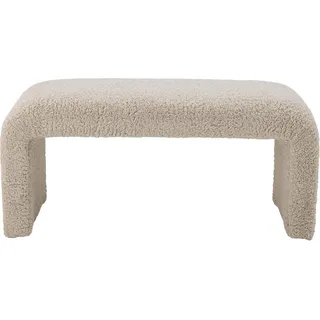 Bloomingville Bobbie Bank 100 cm beige/weiß